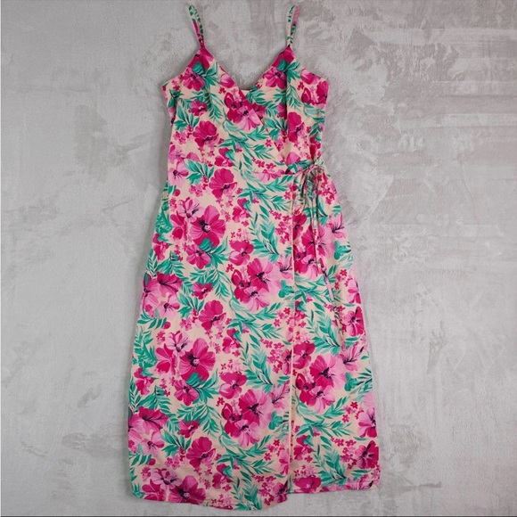 J Crew hibiscus wrap dress size 00 - Picture 3 of 3